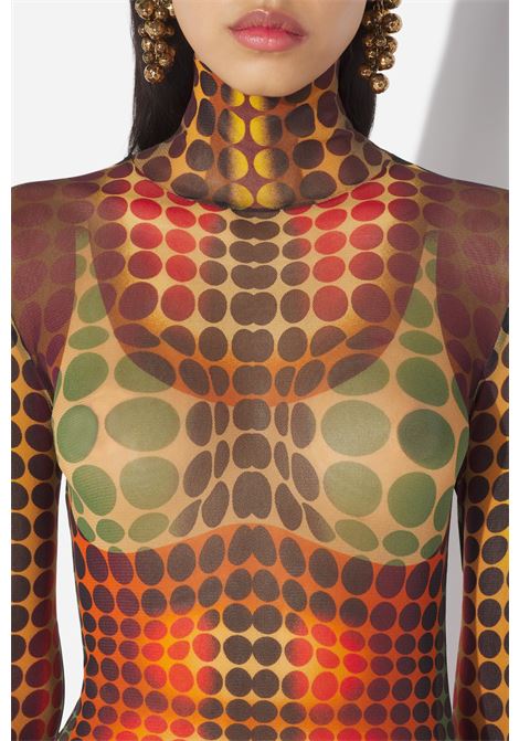 abito lungo donna multicolor JEAN PAUL GAULTIER | 26/01-W-DR131-M018P155060